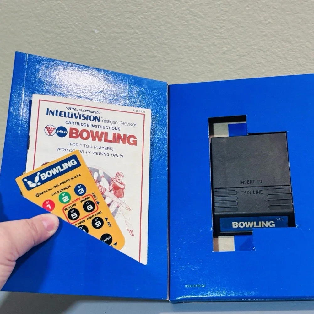 Intellivision PBA Bowling Game with Box, Manual & Overlays Video Game System